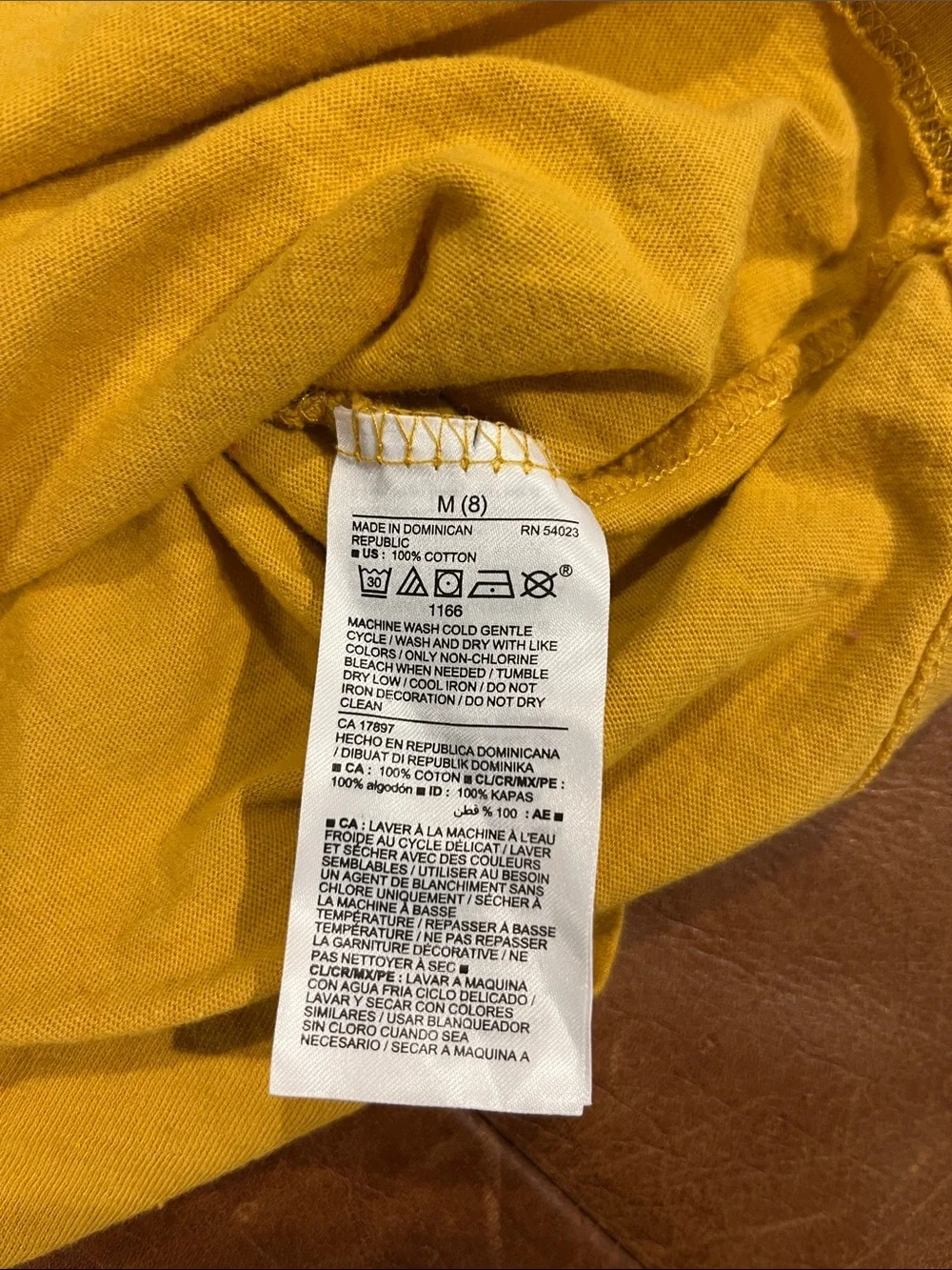 Old Navy Yellow Long-Sleeve Tee with Colorful Butterfly